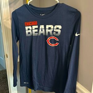 Nike Chicago Bears Long Sleeve Teen Shirt